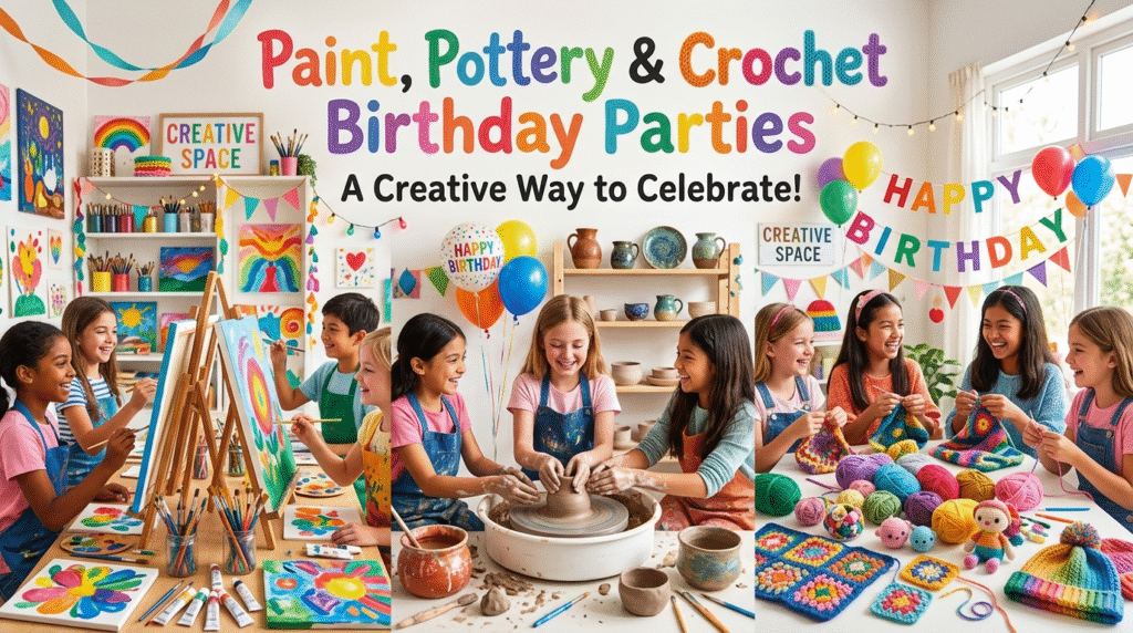 Paint, Pottery & Crochet Birthday Parties: A Creative Way to Celebrate